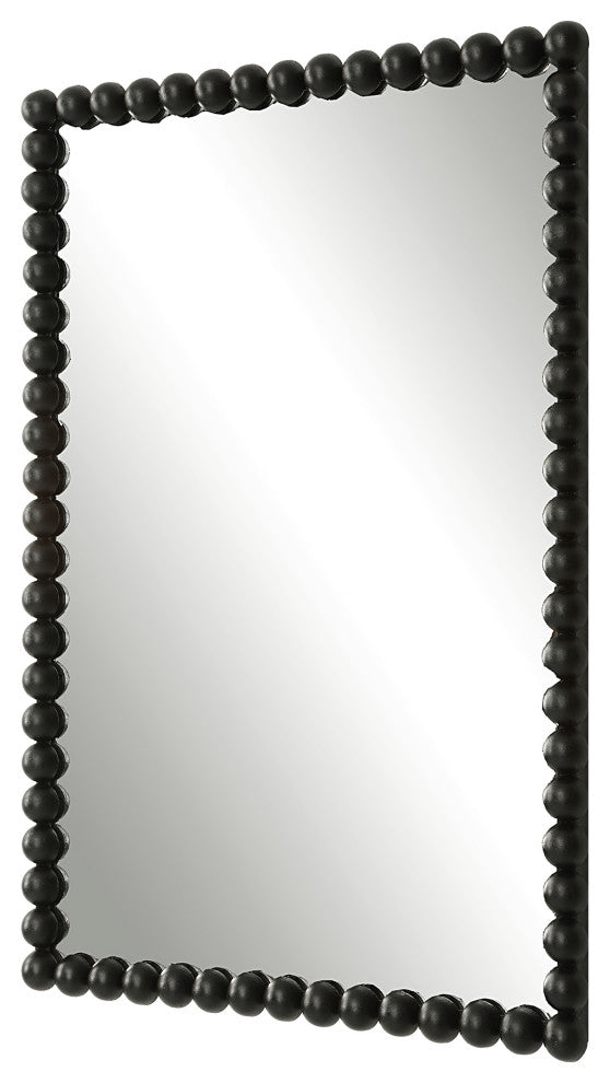 Uttermost 09789 Serna Black Vanity Mirror