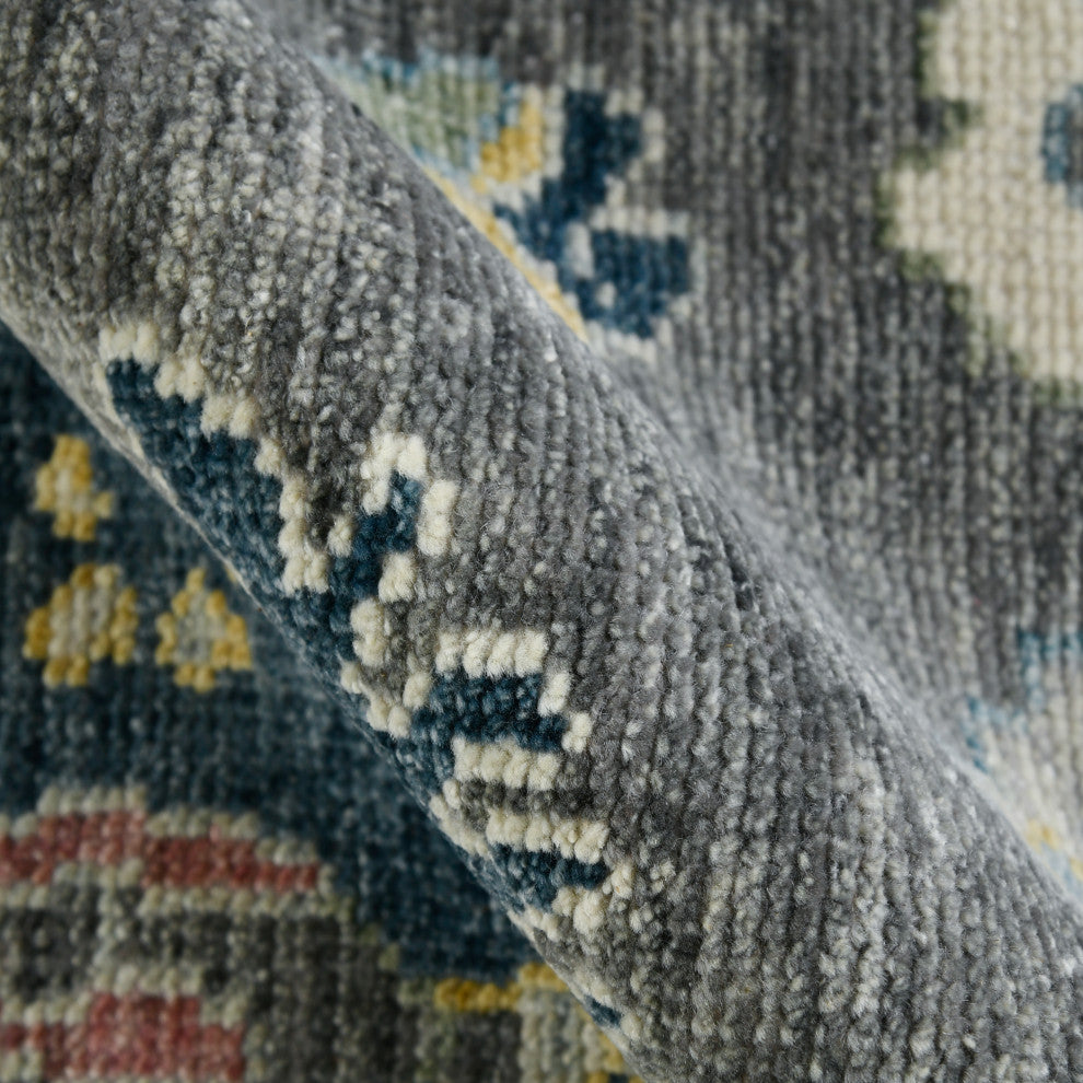 Jaigarh Carmina Area Rug, Gray, 9' x 12', Oriental
