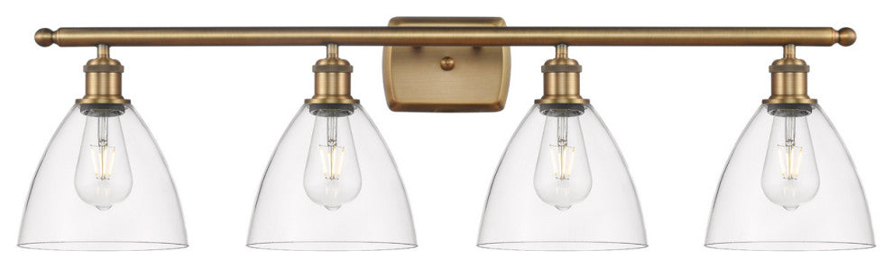 Innovations 516-4W-BB-GBD-752-LED 4 Light Bath Vanity Light, Brushed Brass