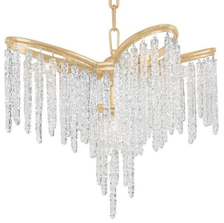 Corbett Lighting 415-32 Pandora 7 Light 32"W Crystal Chandelier - Gold Leaf