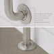 36" Swing Away Wall Bathroom Grab Bar, Satin Stainless, 36" Wall to Wall
