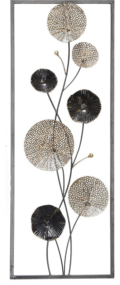 Floral Rectangular Abstract Wall Decor