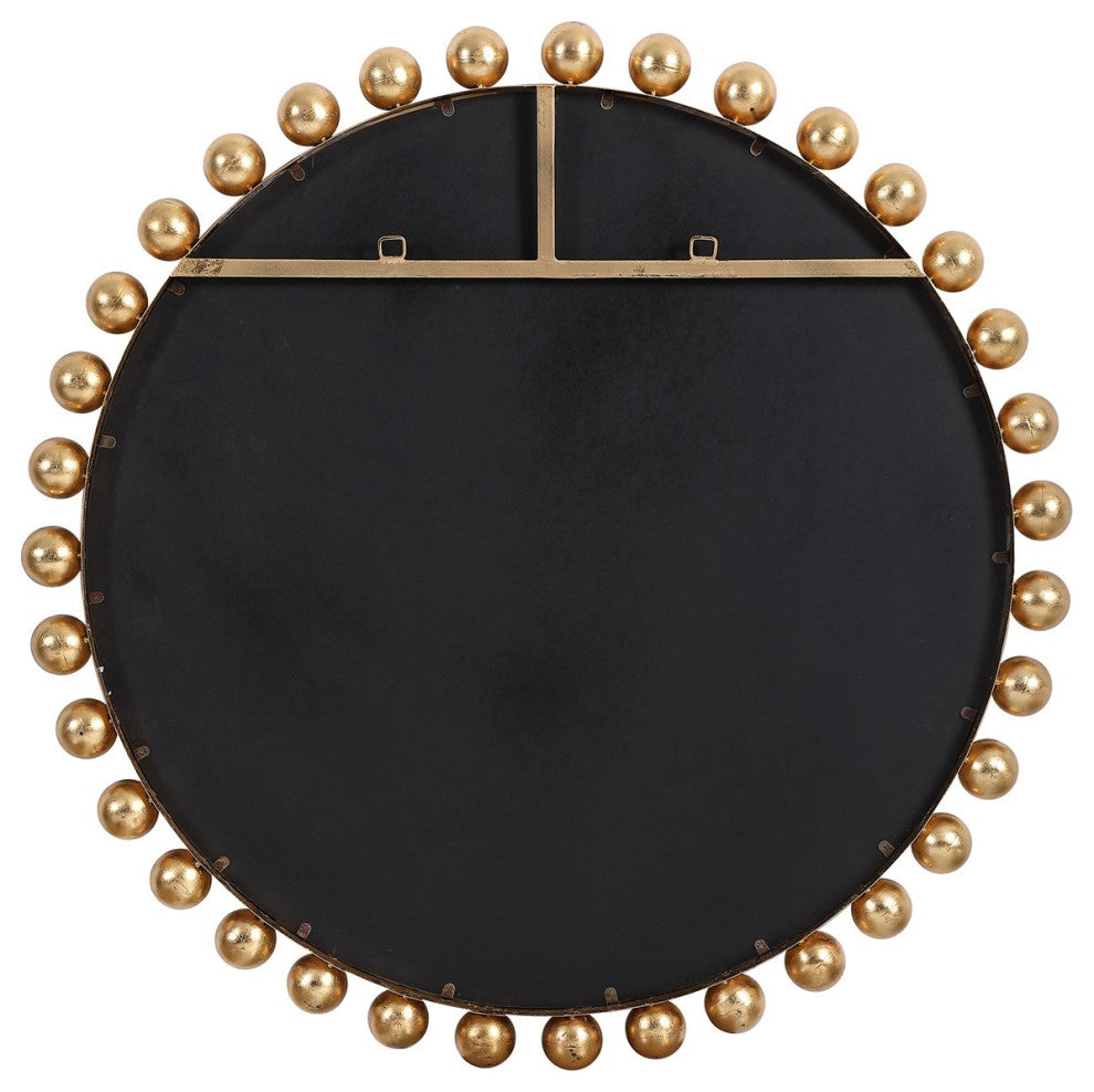 Uttermost Cyra Gold Round Mirror 09695