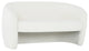 Metro Blythe Settee, Boucle White Upholstery