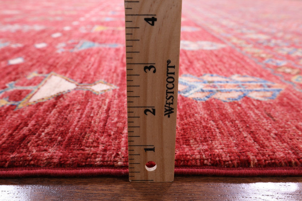 8' 1" X 10' 6" Khorjin Super Kazak Hand-Knotted Rug Q5499