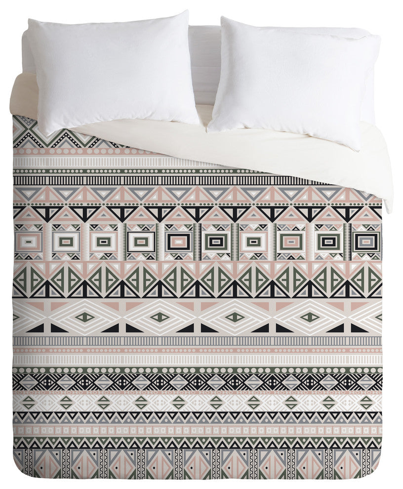 Fimbis Geometric Aztec 1 Duvet Cover Set, King