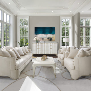London Place Rectangular Cocktail Table - Creamy Pearl