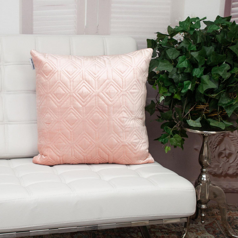 Parkland Collection Aleta Pink Throw Pillow, Square