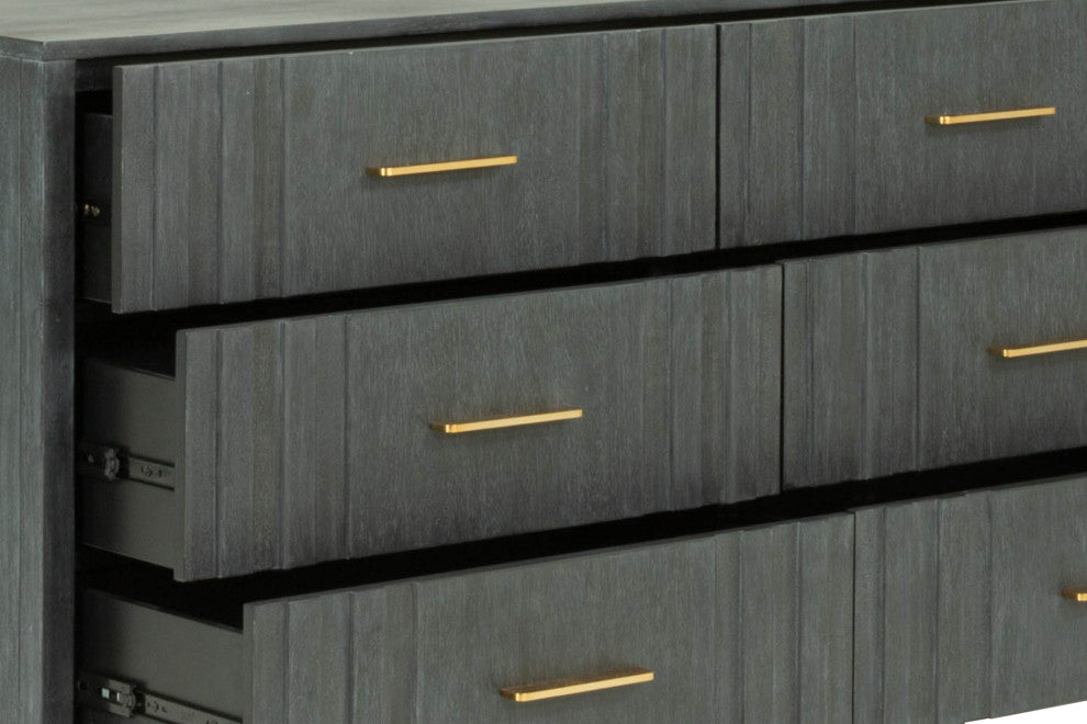 Modrest Manchester- Contemporary Dark Gray Dresser