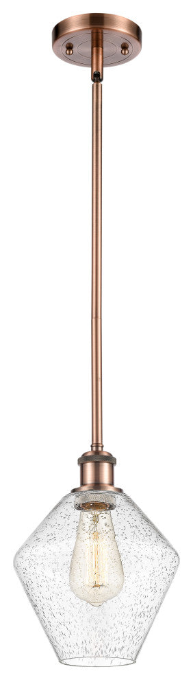 Innovations 516-1S-AC-G654-8 1-Light Mini Pendant, Antique Copper