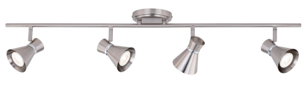 Alto 4L LED Directional Ceiling Light Brushed Nickel and Chrome