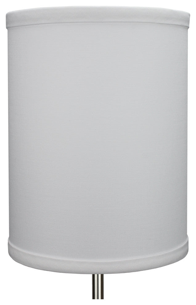 Fenchel Shades 6"x6"x8" Bulb Clip Attachment Drum Lamp Shade, Linen White