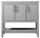 36" SIngle Bathroom Vanity, Grey