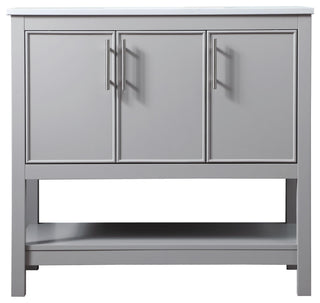 36" SIngle Bathroom Vanity, Grey