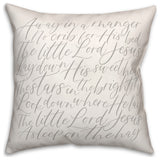 Away in a Manger 18 x 18 Spun Poly Pillow