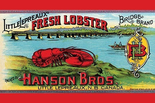 Little Lepreaux Fresh Lobster- Canvas Poster 20" x 30"