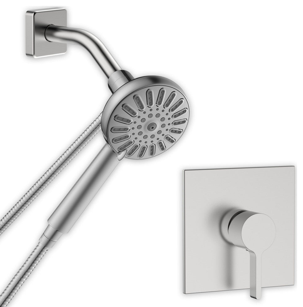 Transolid Titan 60" x 32" x 96" Walk" Shower Kit With End Drain