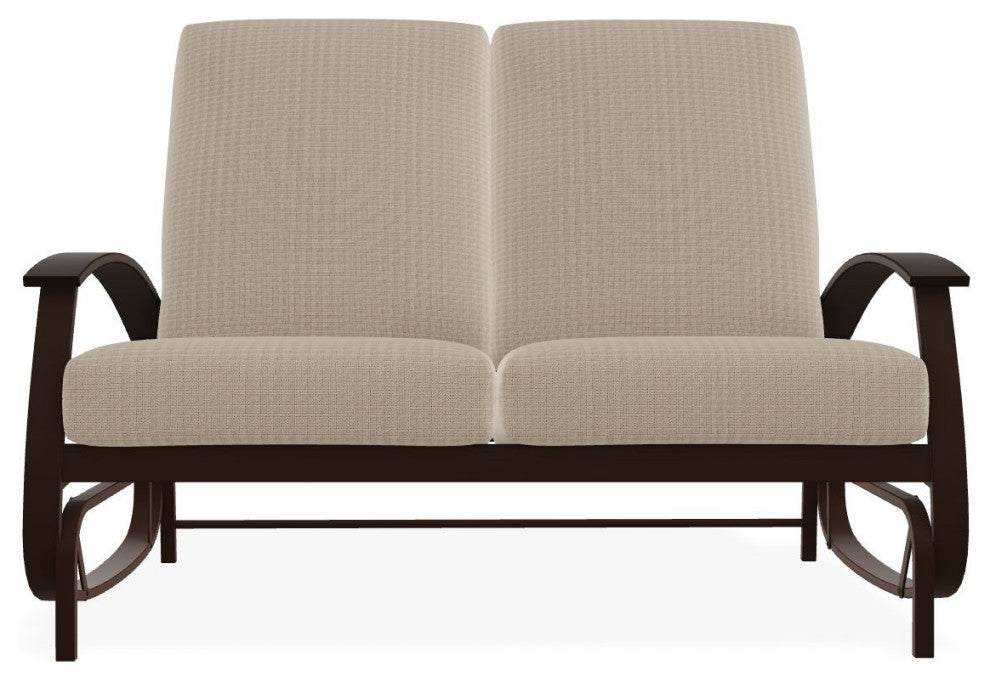 Belle Isle Cushion Deep Seating 2-Seat Glider, Bliss Sand/Kona