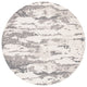 Safavieh Couture Abstract Collection, ABT465 Rug, Charcoal/Ivory, 6' Round