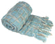 Multi Color Chenille Throw, Light Blue, 60"x80"
