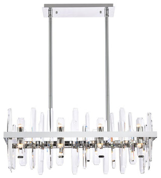 Modern Chrome 16-Light Chandelier