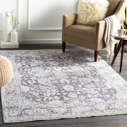 Surya Presidential PDT-2313 7'10"x10' Rug, Bright Blue/Pale Blue/Blue/Gray/Ivory
