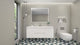 Belli 60" Single Sink Wall Mount Single Vanity, High Gloss White, Glossy White Top
