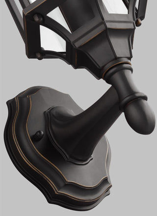 Generation Lighting Lighting Small 1-Light Uplight Outdoor Lantern, Bronze