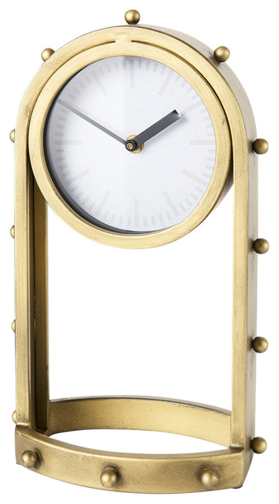 Marian Gold Studded Table Clock