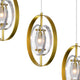 Iris 6 Light Pendant With Sun Gold Finish
