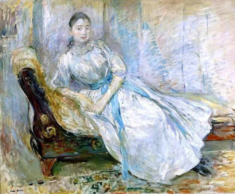Berthe Morisot Madame Albine Sermicola in the Studio Wall Decal