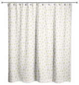 Yellow Daisy Pattern 71x74 Shower Curtain