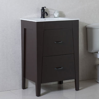 Neylon Single-Sink Vanity, 24", Espresso