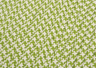 Outdoor Houndstooth Tweed OT69 Lime Indoor/Outdoor Area, Rectangular 12'x15'