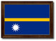 Nauru Country Flag Canvas Print, 21"x30"