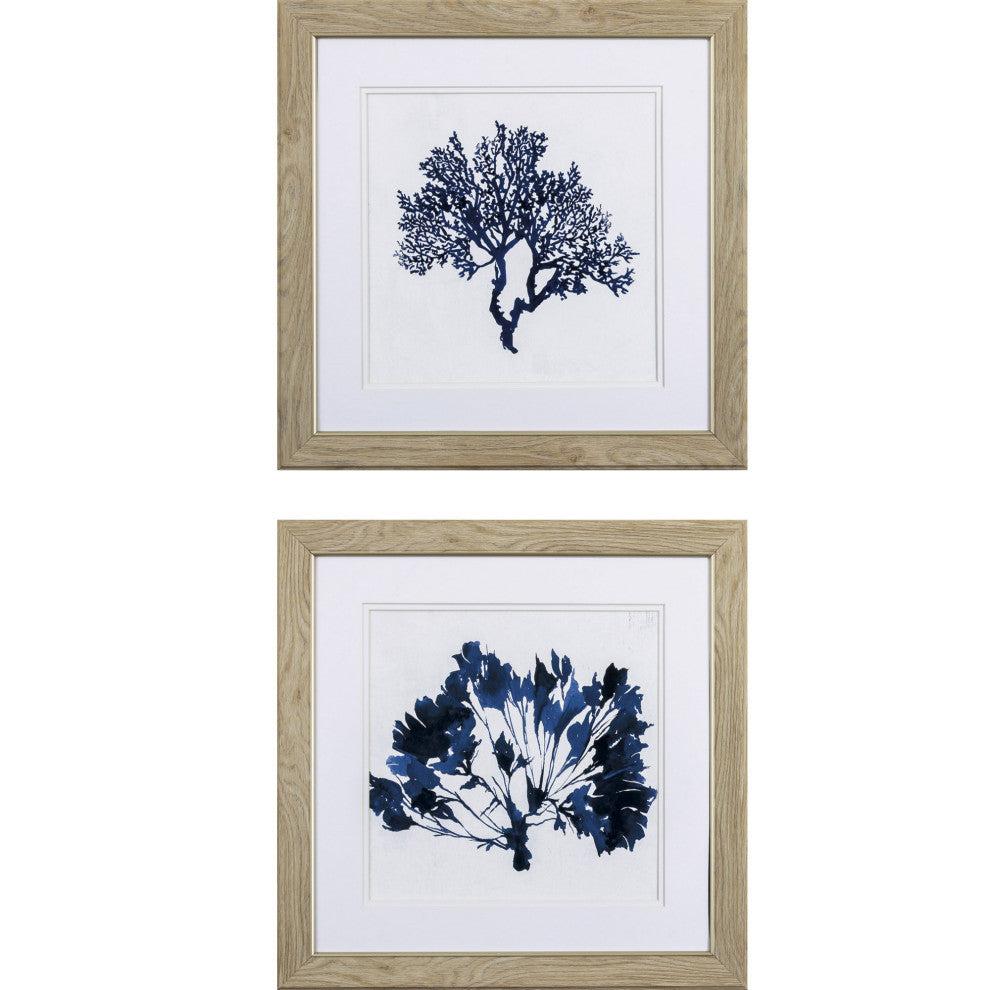 Indigo Coral B Wall Art, 2-Piece Set
