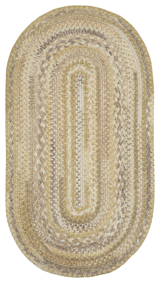 Harborview Braided Oval Rug, Natural, 7'x9'