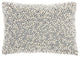 Mina Victory Z2001 Throw Pillow, Ivory/Silver, 10" X 14"