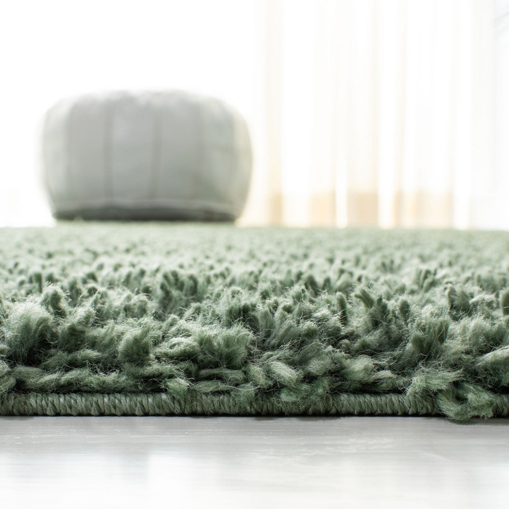 Safavieh August Shag AUG200Y Rug, Green, 3'' X 5''