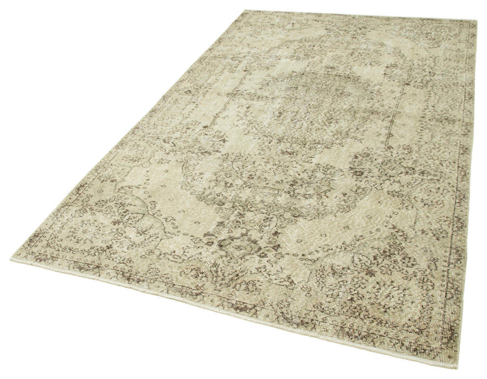 Rug N Carpet - Hand-knotted Turkish 5' 4" x 9' 3" Antique Vintage Rug