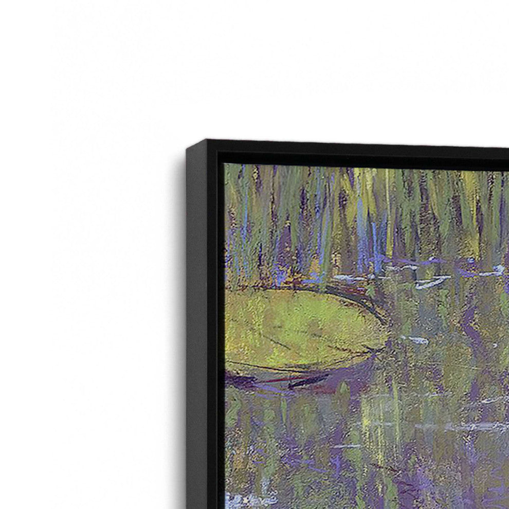 "Game of Shadows" - A Reflective Pond's Serene Art Canvas