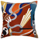 Kandinsky Pillow Cover Intuitive Flow II Wool Hand Embroidered Wool 18x18