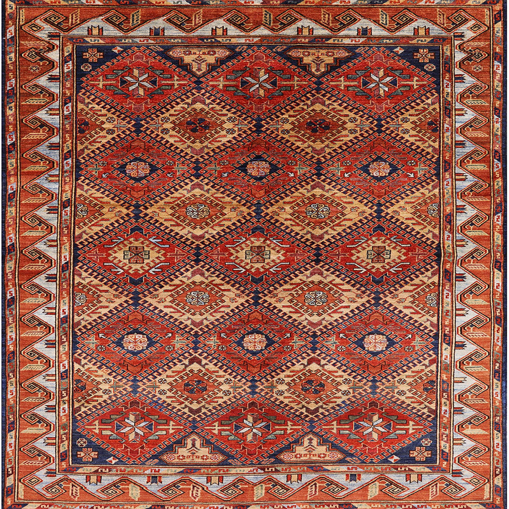 Ahgly Company Indoor Square Mid-Century Modern Area Rugs, 3' Square