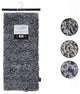 Inspired Home Lucius Throw Two Tone, Polyester 50"x60", Black