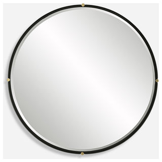 Uttermost 09939 Bonded 48-7/8" Diameter Circular Beveled Accent - Black