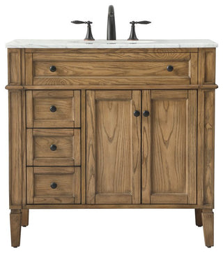 Elegant VF12536DW 36" Single Bathroom Vanity, Driftwood