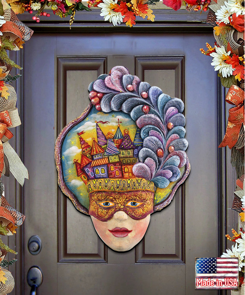 Carnival Mask Door Hanger