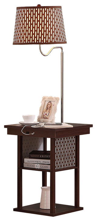 Brightech - Madison LED Floor Lamp with USB Charging Ports - Mid Century Modern,