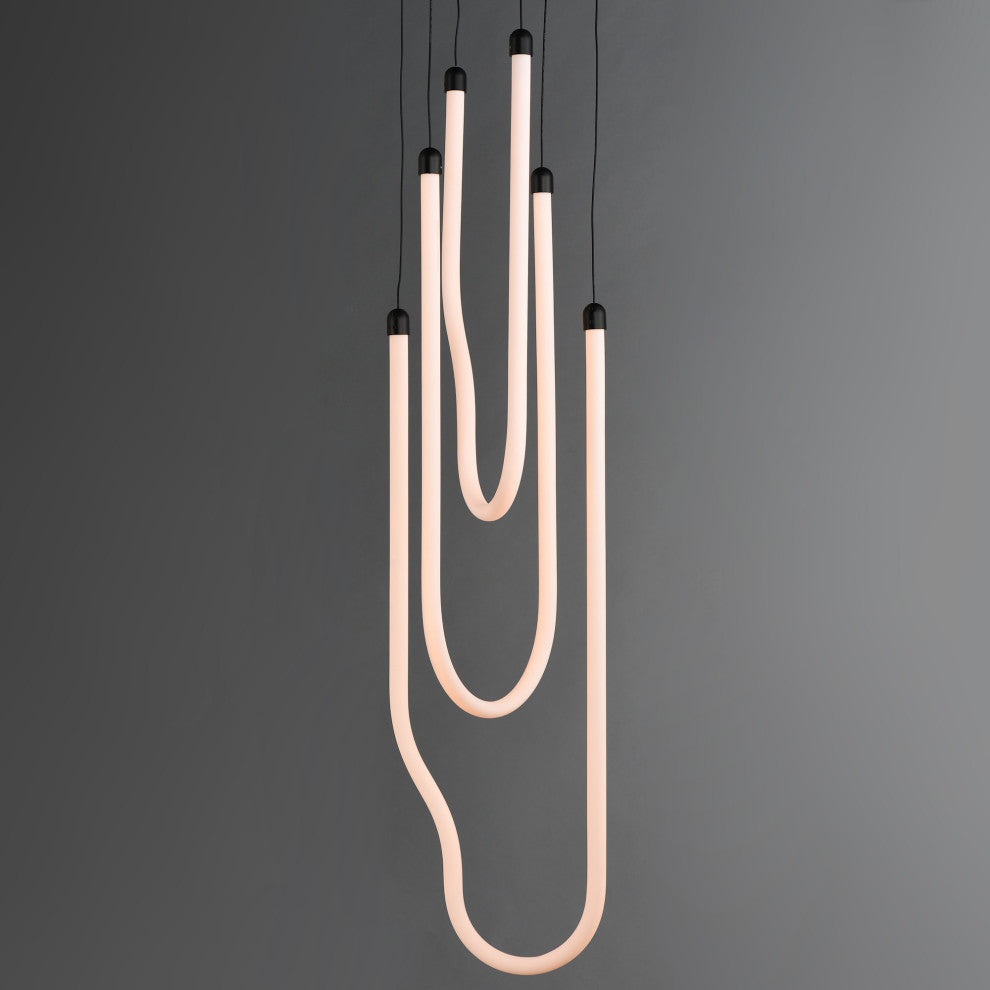 ET2 E24983 Soleil 13"W Multi Light Pendant - Natural Aged Brass