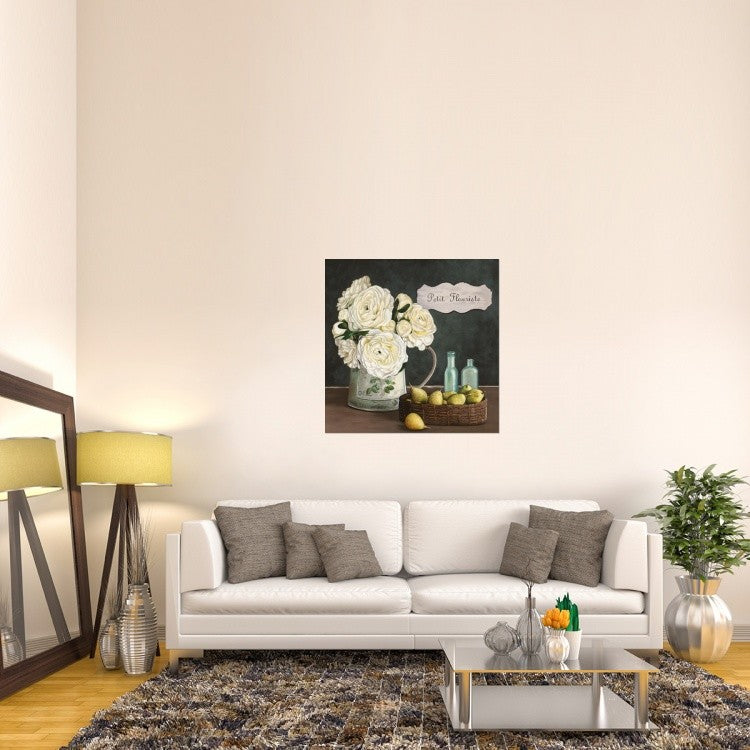 "Petit Fleuriste II" Stretched Canvas Giclee by Pierre Benson, 40x40"